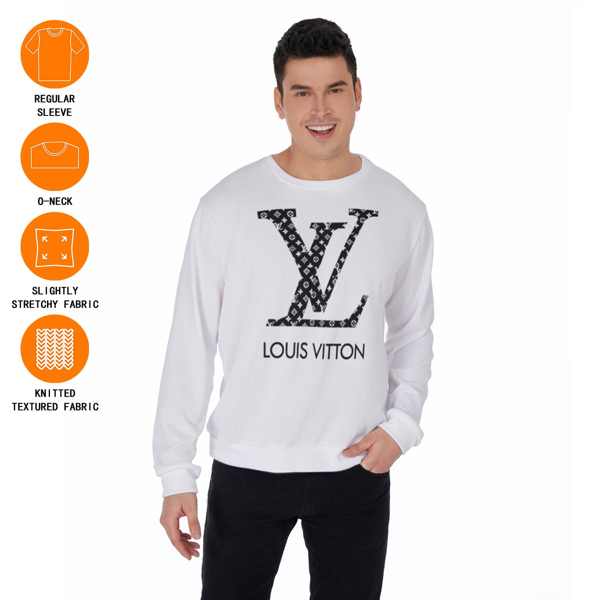 All-Over Print Men's Thicken Sweater