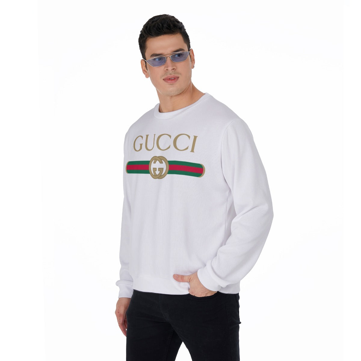 All-Over Print Men's Thicken Sweater