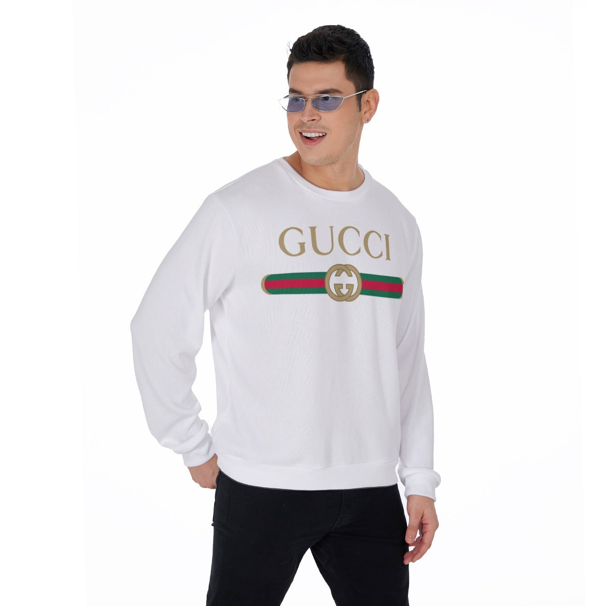 All-Over Print Men's Thicken Sweater